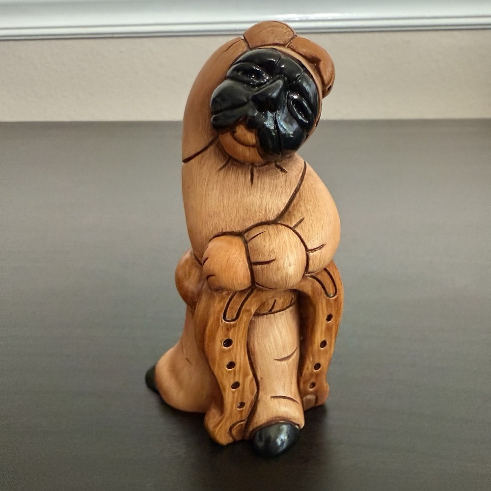 Vittulo Carmela Hand Sculpted Terracotta Figure Good Luck Lucky Figurine Italy
